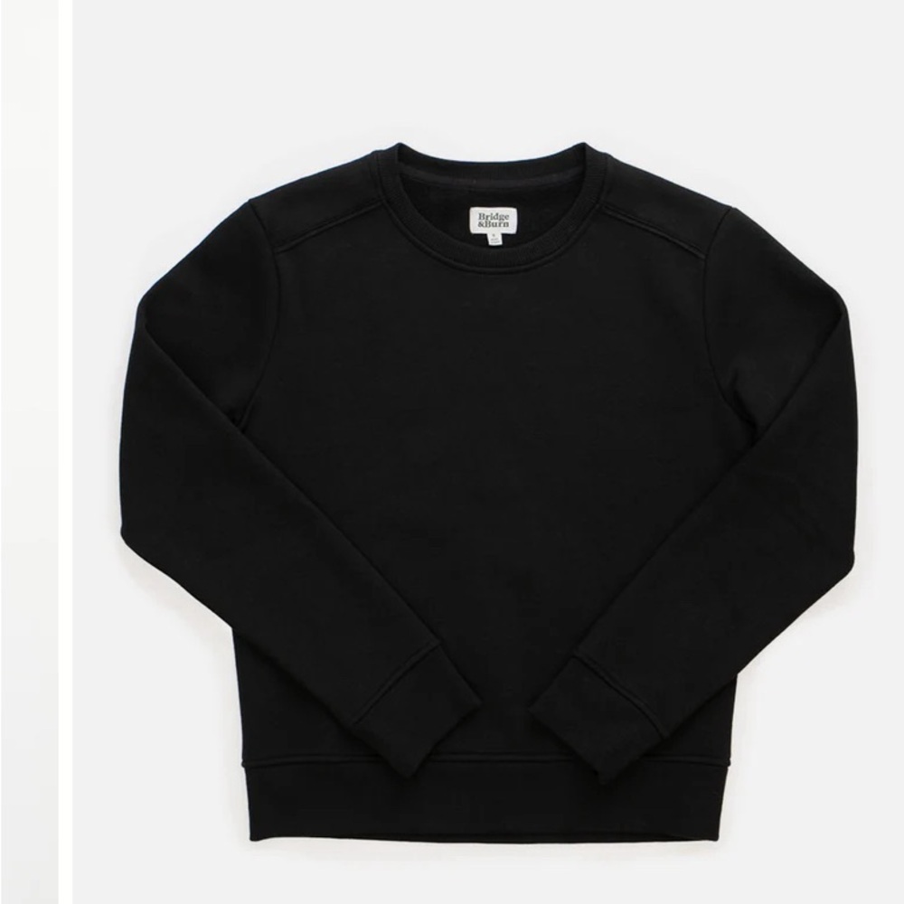 Bridge & Burn Linnton Crewneck Sweatshirt, Black, Size Small